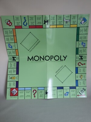 flexibles Spielfeld aus Monopoly DM Version Parker 1961