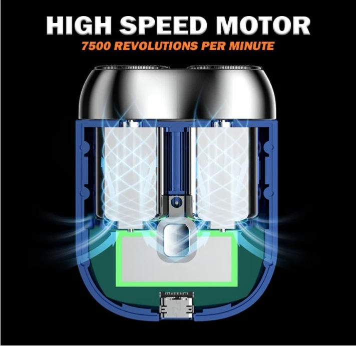 2024 Новое обновление карманная бритва USB мини бритва для мужчин аккумуляторная бритва - Изображение 4 из 4