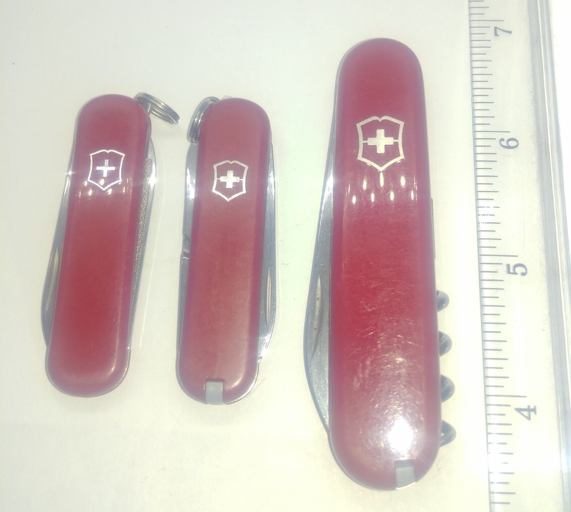 Lot Of 3 Used Victorinox Swiss Army Knives eBay