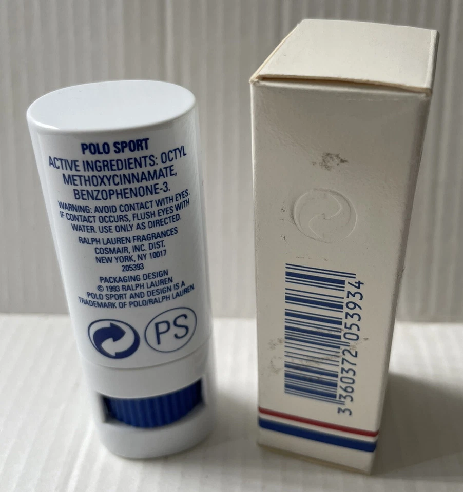 RALPH LAUREN POLO SPORT SUN STICK 0.26OZ SPF-15 NEW IN BOX HARD TO FIND RARE - Image 4 of 4