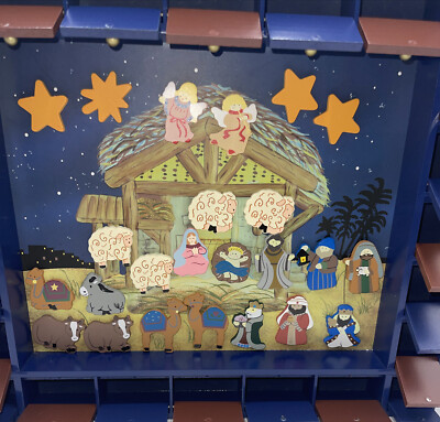 kurt-adler-j3767-wooden-nativity-advent-calendar-with-24-magnetic-piece-773822327999-ebay