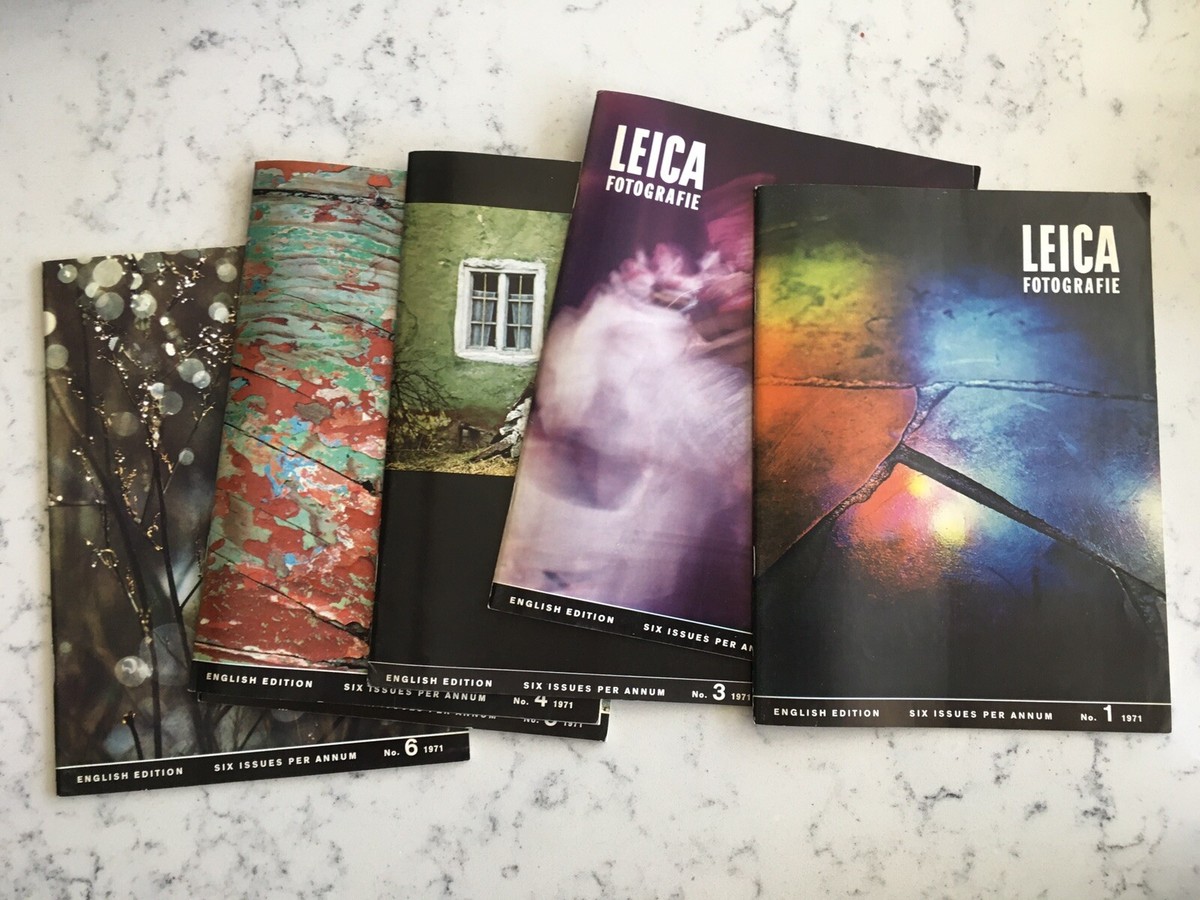 趣味 LEICA FOTO GRAFIE ENGLISH EDITION VINTAGE LEICA FOTOGRAPHIE 1971 FULL YEAR BACK ISSUES ENGLISH