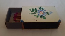 Vintage Metal Floral Small Match Box Flowers ...