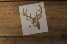 L696B Stag Deer Head Mylar Stencil Laser cut Airbrush Made in USA*_*