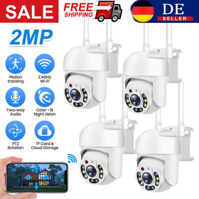 1-4X ycc365plus APP 1080P Draussen WIFI IP Überwachungskamera Funk Wlan CCTV