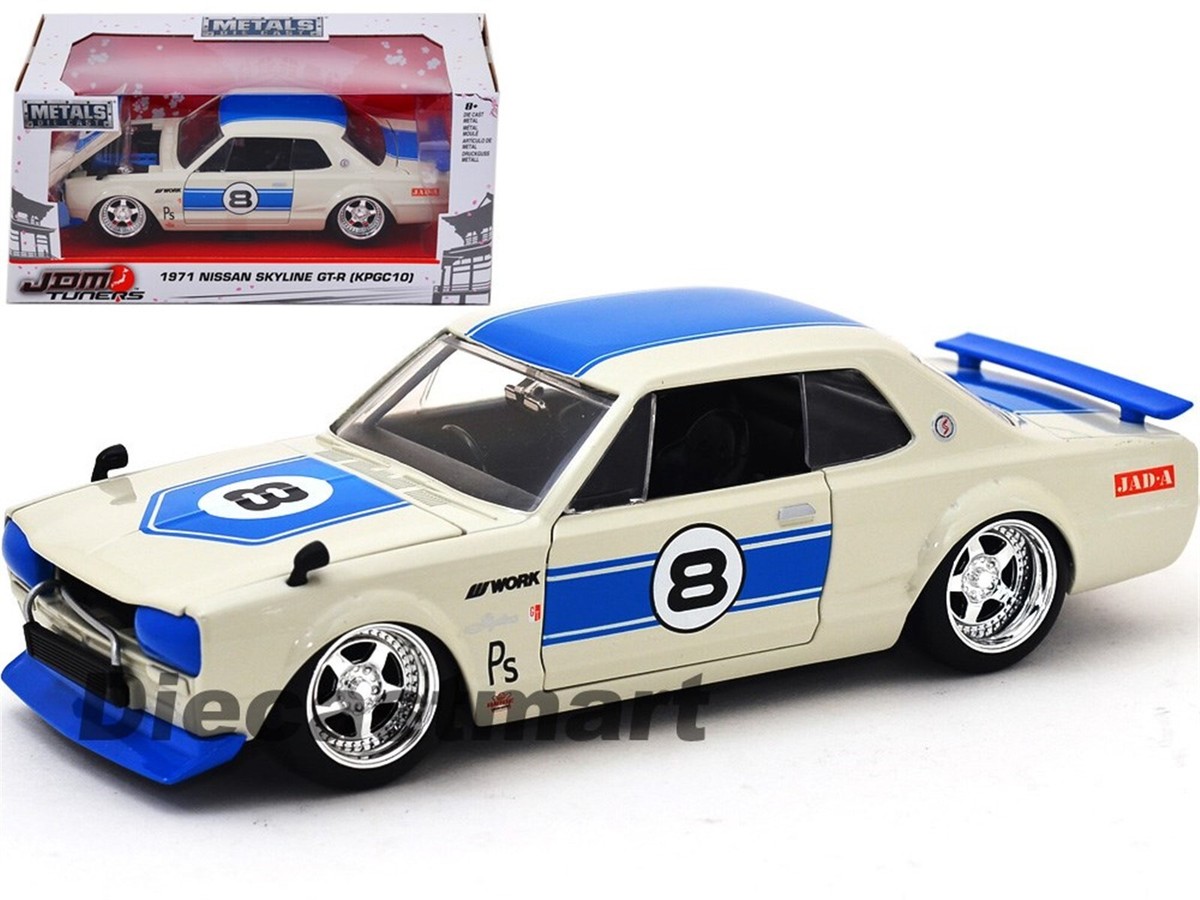JADA JDM TUNERS 1:24 1971 NISSAN SKYLINE GTR KPGC10 DIECAST MODEL