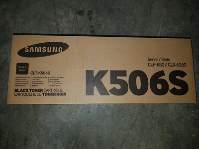 Genuine Samsung CLTK506S Black Toner Cartridge CLP-680 CLX-6260 Series BNIB
