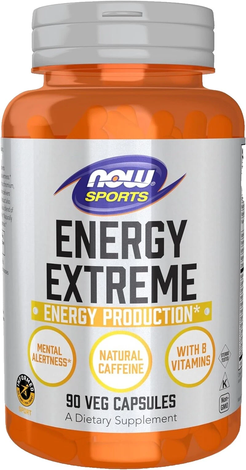 NOW Foods cafeína vitaminas y minerales