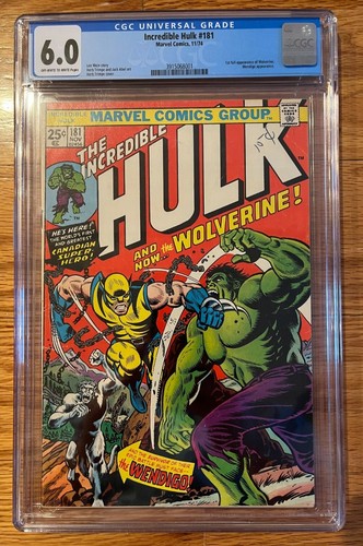 The Incredible Hulk #181 CGC 6.0 (First Wolverine)