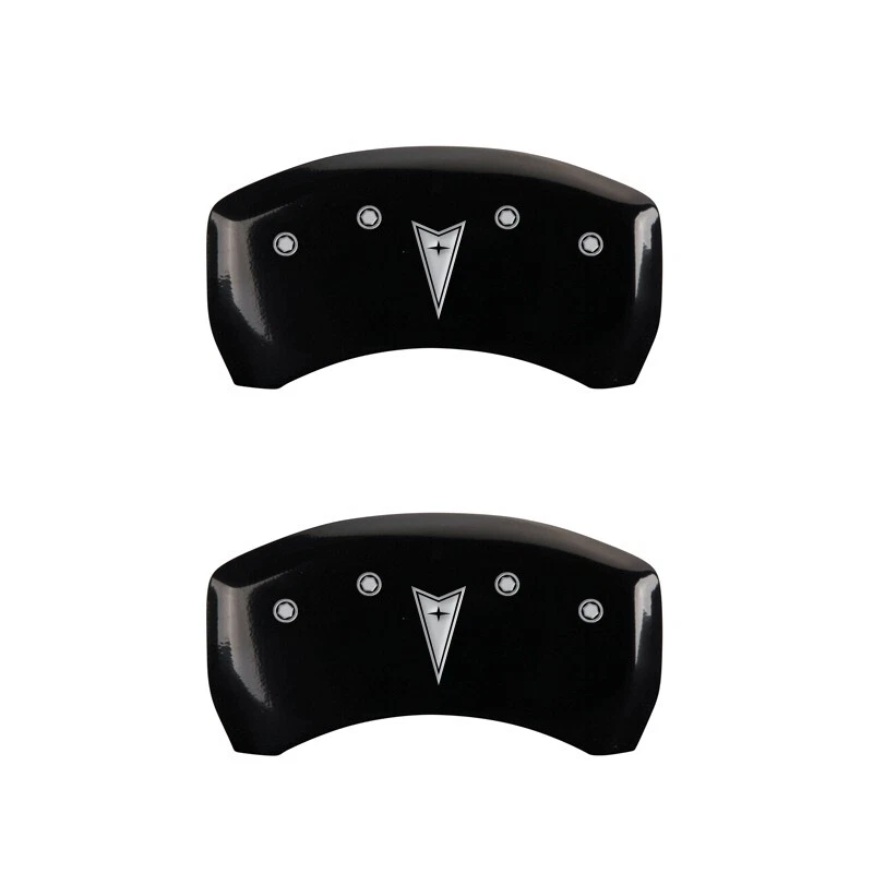 Cubiertas de pinza de disco de freno MGP 2007-2009 "Pontiac" G5 delanteras + traseras negras "flecha" Foto 3 de 4