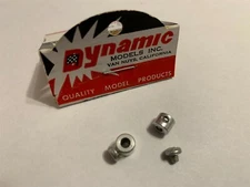 1/24 Dynamic #751P set of TW0 1/8" slot car flag collars POLISHED NOS LOOSE LY