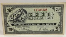 Canadian Tire Money Coupon 20c CTC F1024328 Open Drapes BOD/Bar Ser. # Variety