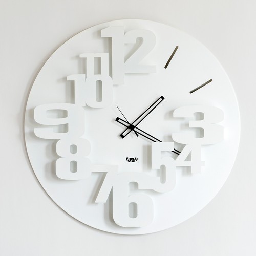 Arti e Mestieri - Wall Clock Big Perseo White ø CMS 59 - Dealer | eBay