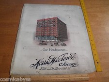 1896-97 Mens Fashion suit Salesman Sample page Morris Woolen Chicago 14x15.5 F