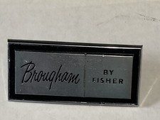 Vintage 1964 GM Brougham By Fisher Emblem bad...
