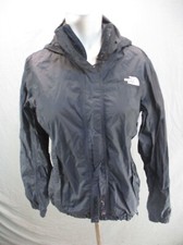 The North Face HyVent Size M Womens BLK 100 Nylon Stand Collar Windbreaker 007