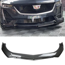 For Cadillac Escalade Universal Front Bumper Lip Spoiler Splitter Carbon Fiber