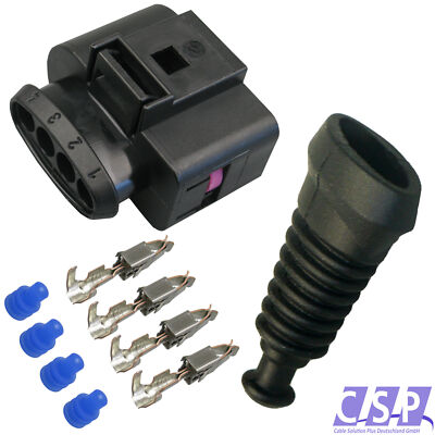 Stecker passend zu VW 1J0973724 Reparatursatz 4-pol. 0,50²-1,00² Tülle Zündspule