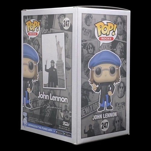 Funko Pop + Protector! Rocks #247 John Lennon in Peacoat (Funko Shop) *Neuwertig* - Bild 6 von 11