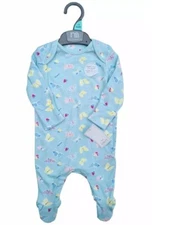NWT Mothercare Baby Girl Butterfly Cotton Babygrow Newborn -18 Month Sleepsuit