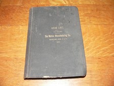 Antique 1893 Gear List 10th Edition The Walker Manufacturing Co. Catalog Book