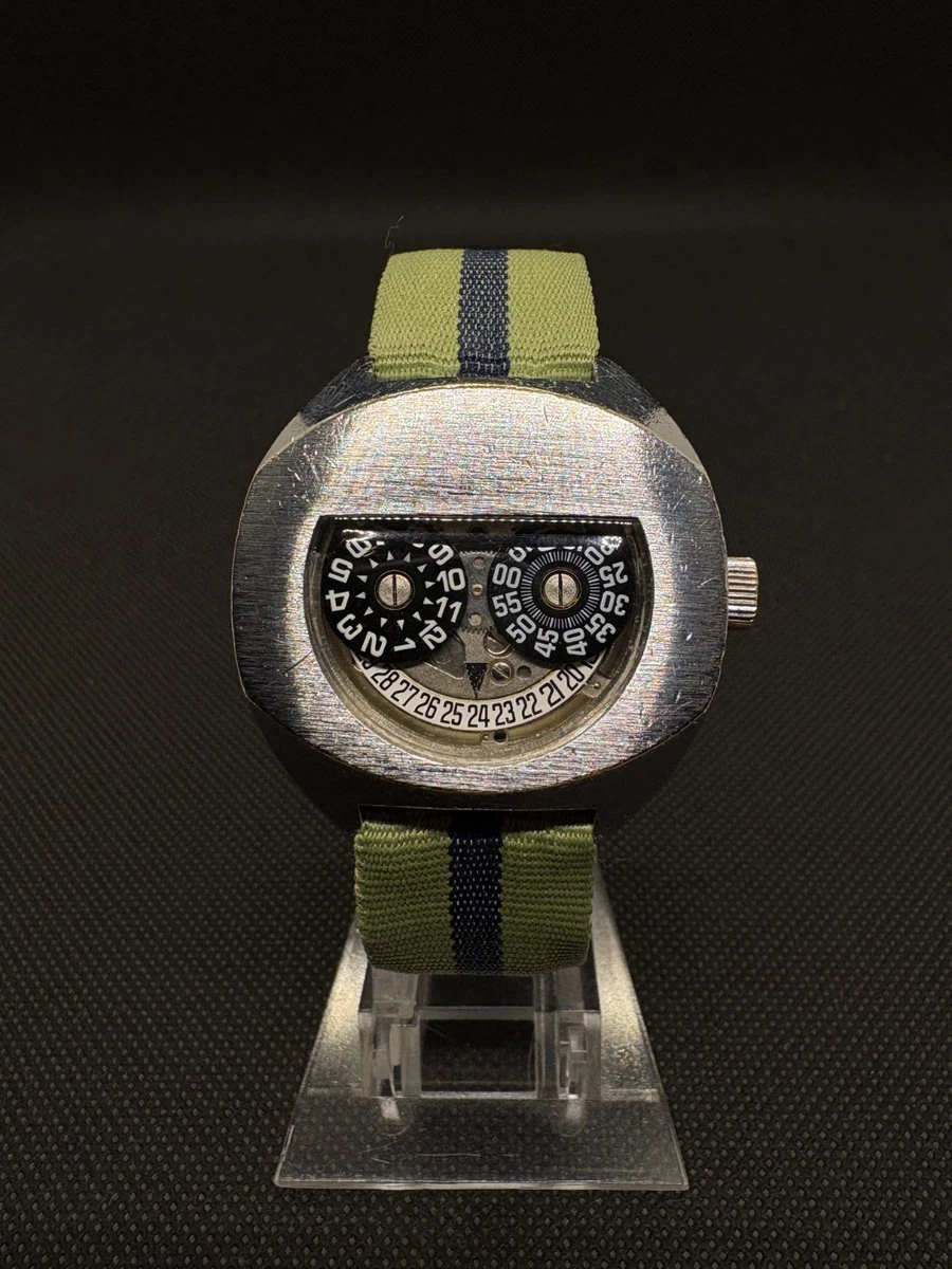 OIDEA Orologio Steampunk Cuoio Uomo: Orologi Rotondo al Quarzo Analogico Vintage per Cavaliere Cinturino in Pelle Larga Decorazione di Halloween - per Tempo Libero Festa Regali, marrone, striscia