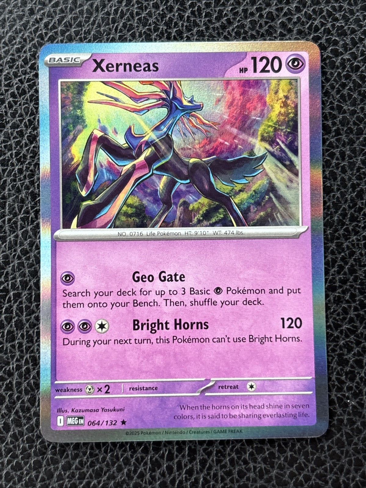 Xerneas Holo Rare Mega Evolution 064/132 NM Condition Pokemon