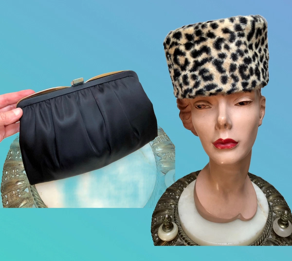 Dana Marle Pillbox Hat Womens OS Black Cream Good Vintage Striped Straw Bow Pillbox Synthetic 1960s Vintage Hats for Women for sale | eBay main image 3