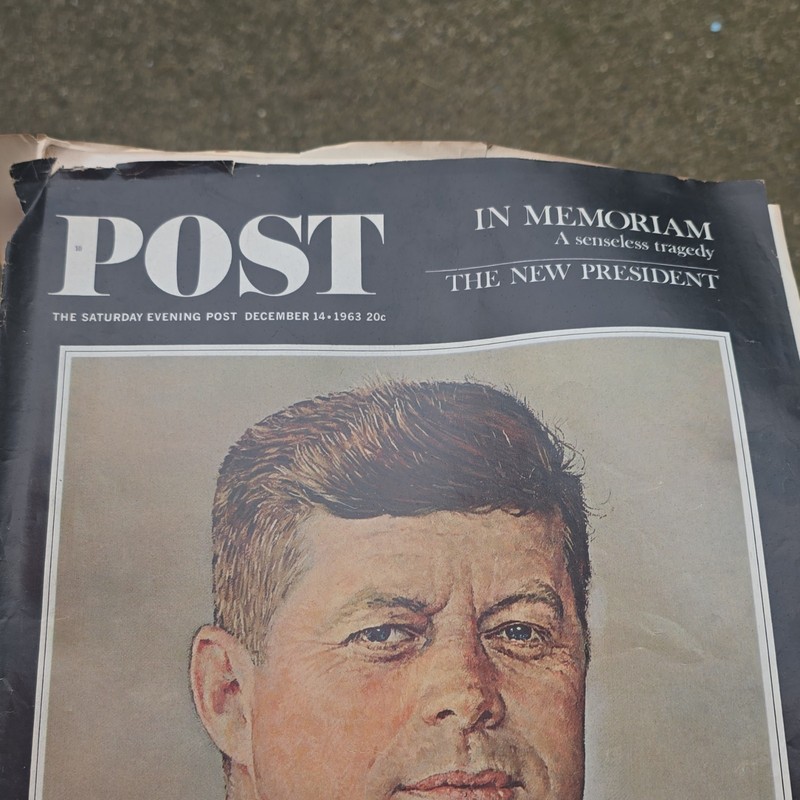 The Saturday Evening Post Dec 1963 Illustrated Memorial News Magazine