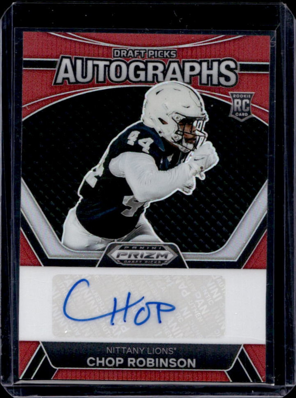 2024 Prizm Draft Picks Chop Robinson Pick Auto RC Red #/199 Nittany Lions