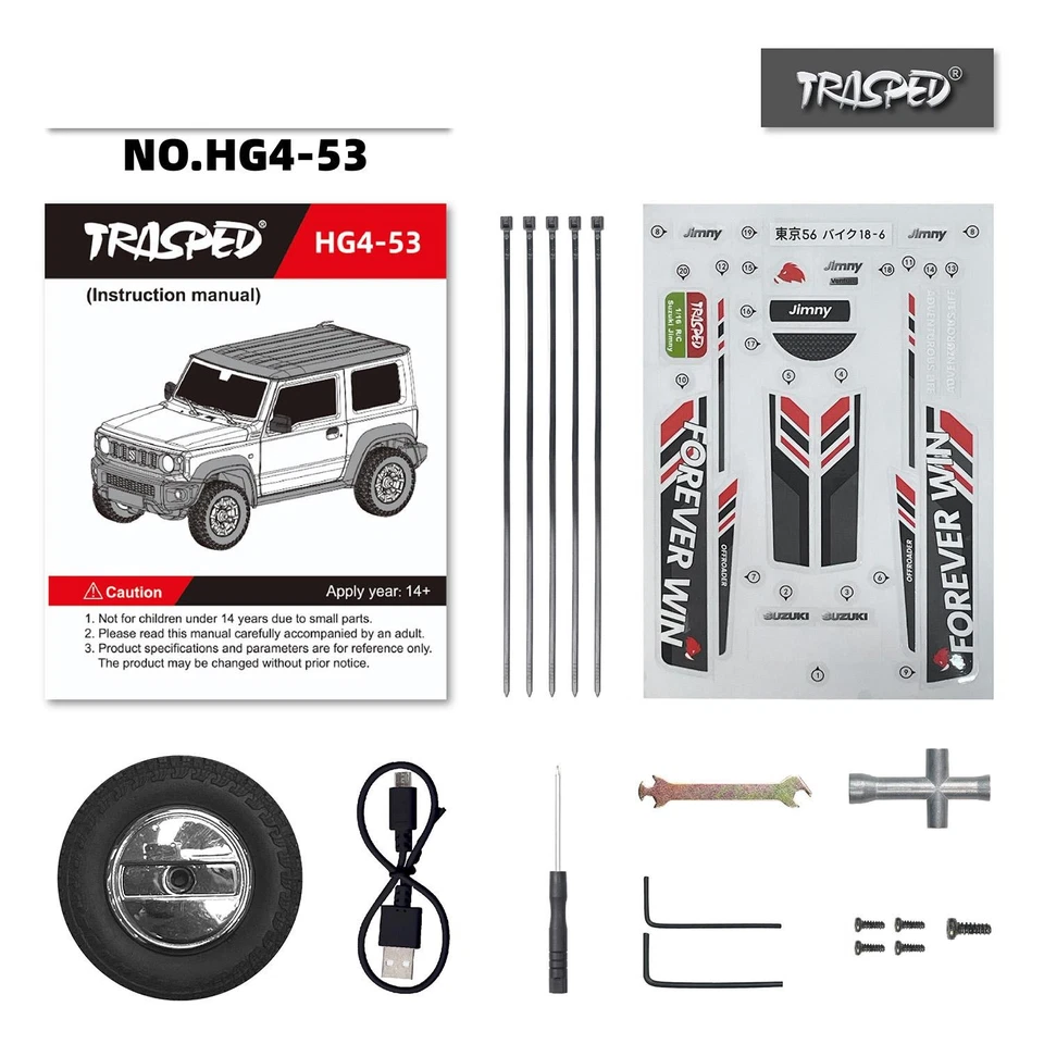 HG 1/16 RC Rock Crawler Car Electric Off-road Vehicle Model W/ Sound Light - Image 2 of 2