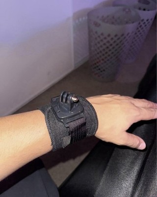GoPro Adjustable Black Nylon Wrist Strap Mount for Hero Action Cameras