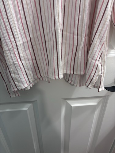 Maurices Women's V-neck Striped Blouse With 3/4 Sleeves Size Large - Bild 4 von 7