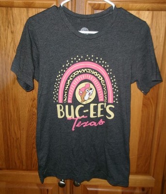 BUC-EES Gray TEXAS T-Shirt SHIRT Bucky Beaver Size Adult Women's Small MINT
