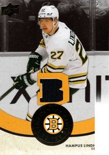 2023-24 UD Boston Bruins Centennial CentennialCloth CCRHL Hampus Lindholm Jersey