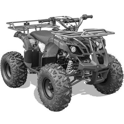 MotoTec Bull 125cc 4-Stroke Kids Gas ATV 4-Wheeler Black