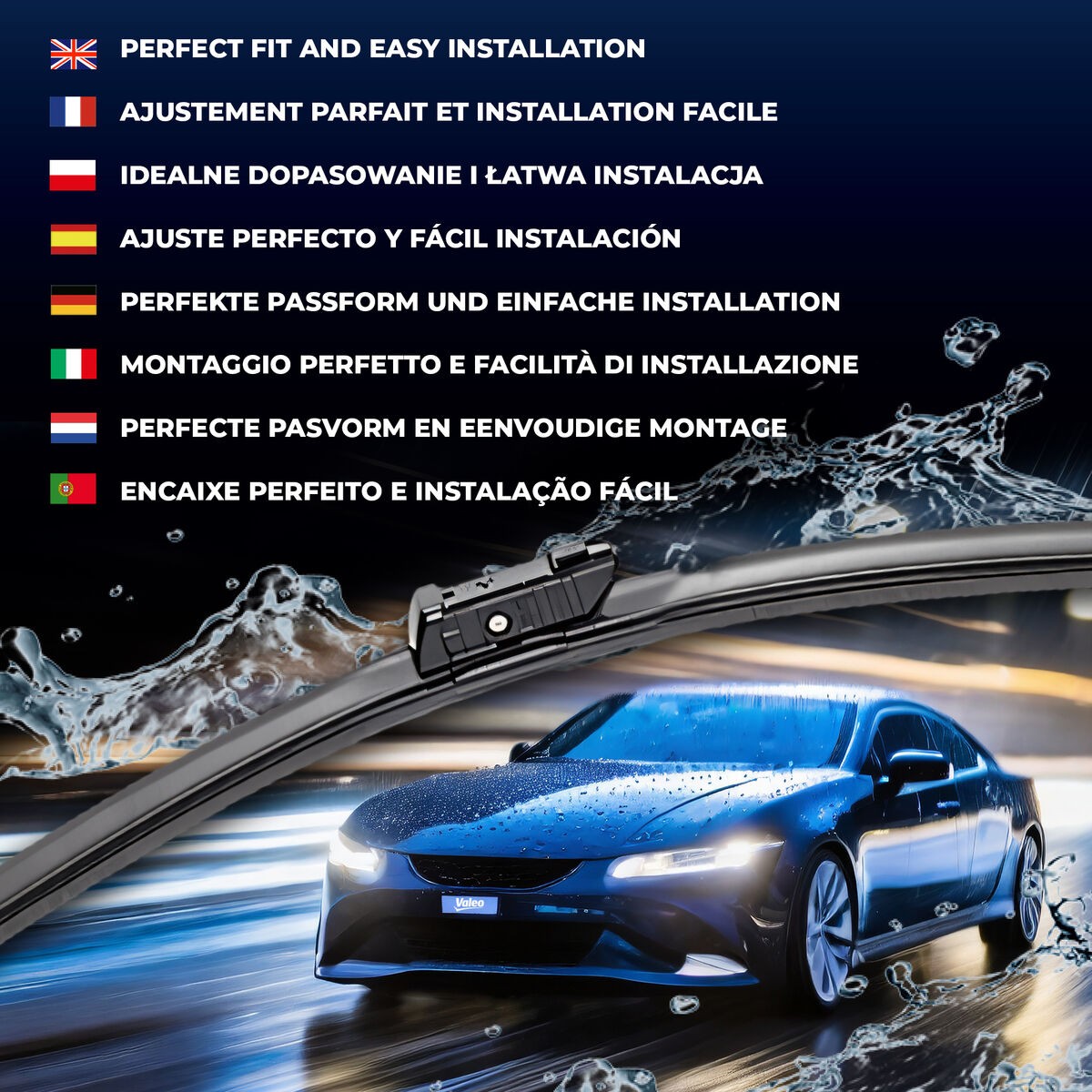 Essuie-glace Valeo 577958 pour rouler sous la pluie battante en sécurité
