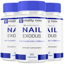 Nail Exodus Clear Nail Formula Nail Health Support Supplement 3 Bottle 