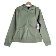 Spyder Seafoam Green Hoodie Womans Size Large New Full Zip