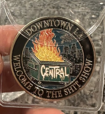Custom Downtown LA Dumpster Fire Challenge Coin