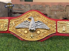 American Tag Team Casted Championship Title Belt Stacked Plated