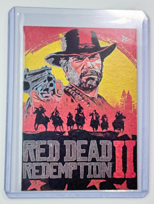 Red Dead Redemption II Platinum Artist Signed ''Rockstar Games'' Trading Card 1/1