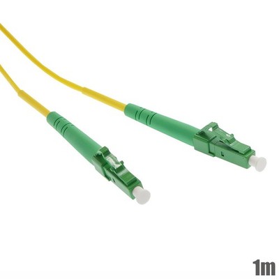 1M LC/APC to LC/APC Fiber Optic Single Mode Simplex Optical Patch Cable OFNR