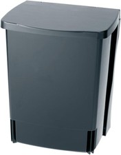 Image of Brabantia 395246 Built-in Kitchen Pedal Bin 10 Litre Black
