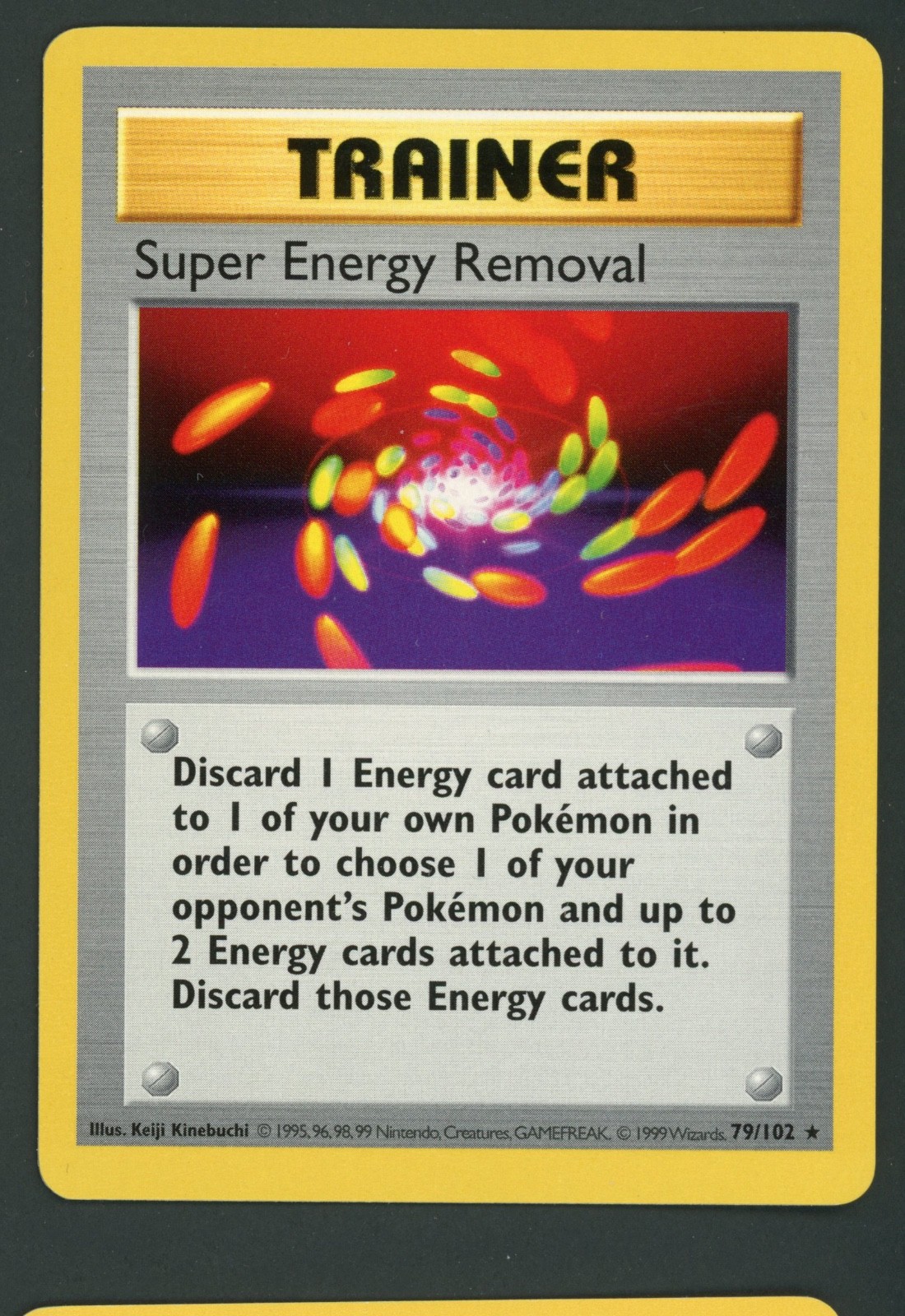 Pokemon Card - Super Energy Removal Base Set (Shadowless) 79/102 Rare NM