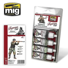 Ammo German Field Grey Uniforms Figures Paint Set - Hobby and Model Paint Set