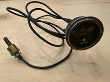 Vintage Stewart Warner Oil Temp Gauge Nos Preowned Working Nice