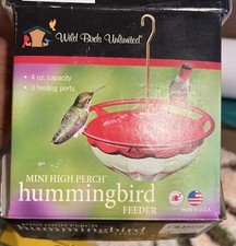 Wild Birds Unlimited 4 oz mangiatoia per colibrì da appendere mini persico alto nuovo