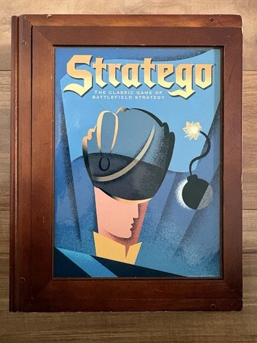 Stratego Vintage Collection Board Game In Wooden Box  Milton Bradley Complete