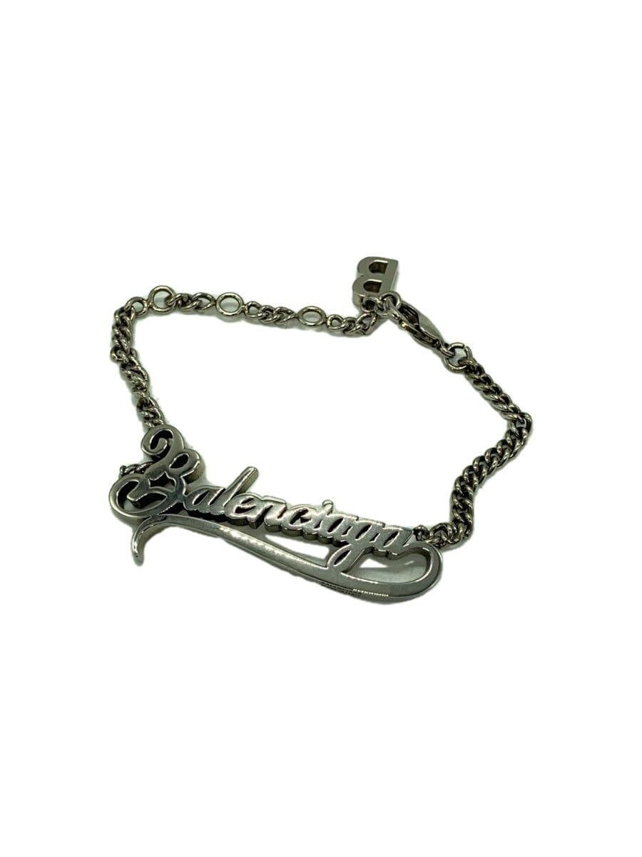 【BALENCIAGA】Typo Valentine タイポバレンタイン ブレスレット BALENCIAGA Bracelet TYPO VALENTINE Silver Mens Used | eBay